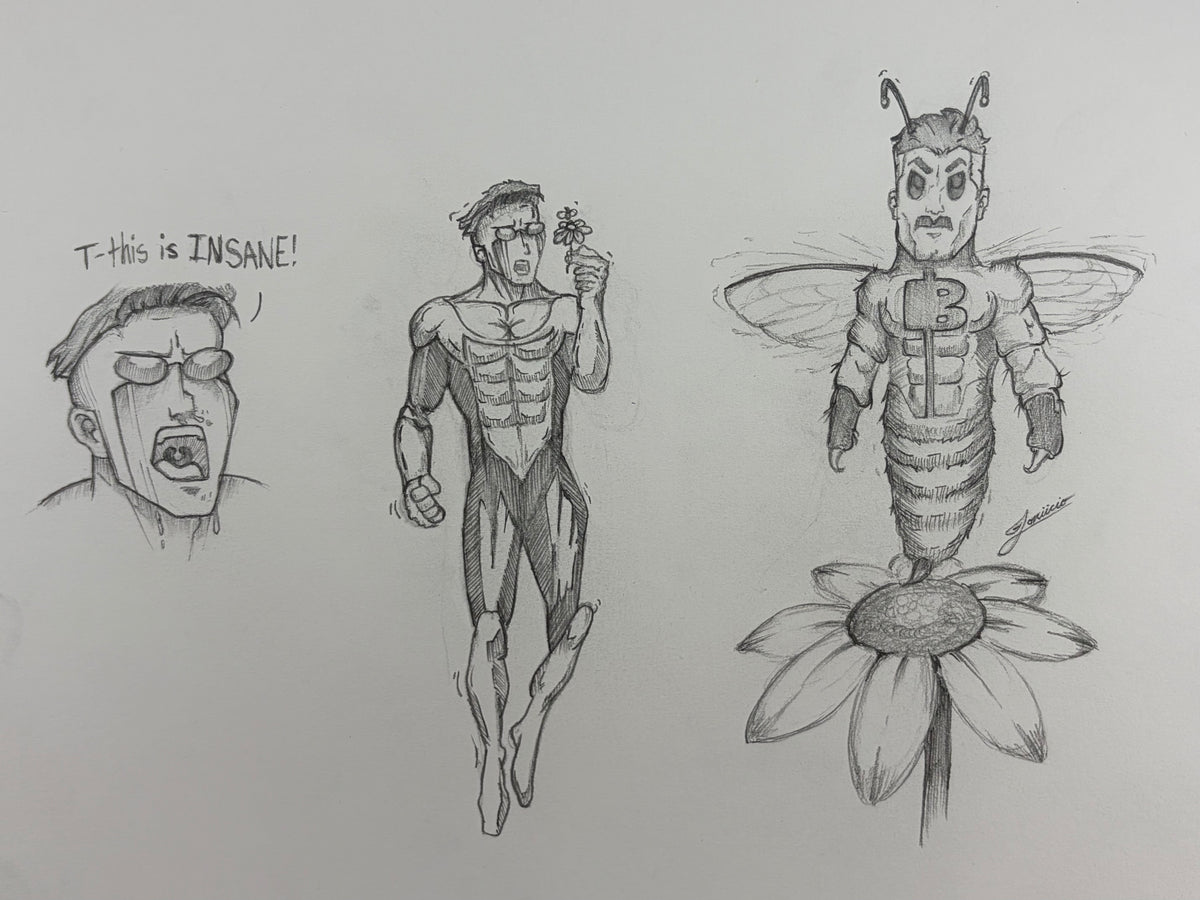 Omni Bee Scene (6in x 8in print)
