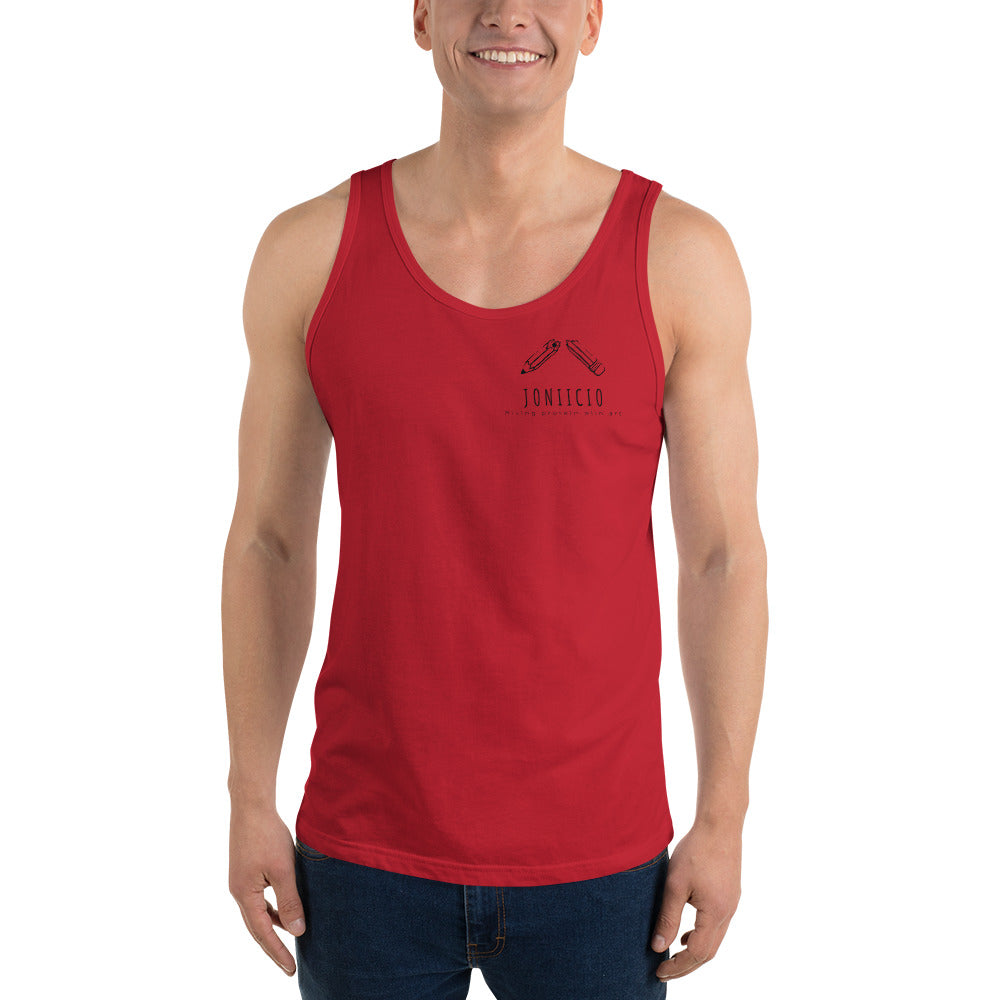 Mixing Protein With Art Tank Top