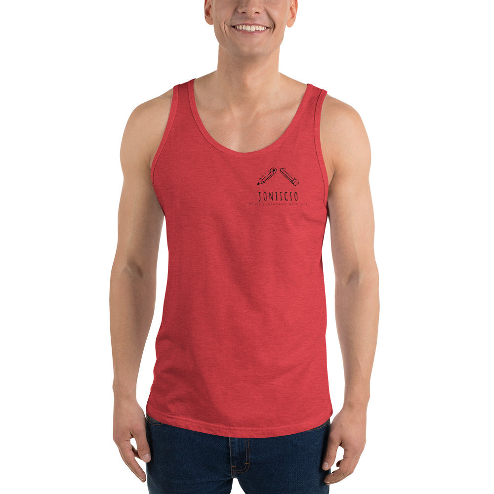 Mixing Protein With Art Tank Top