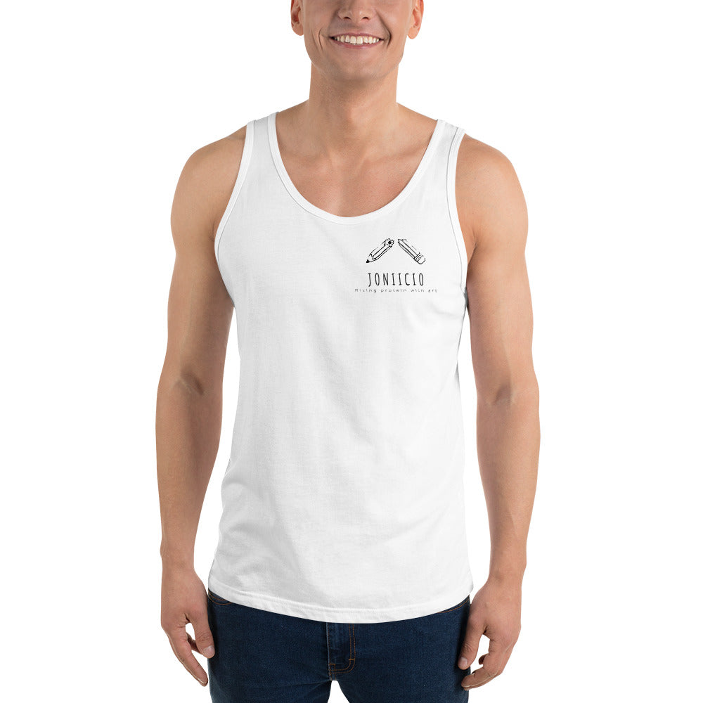 Mixing Protein With Art Tank Top