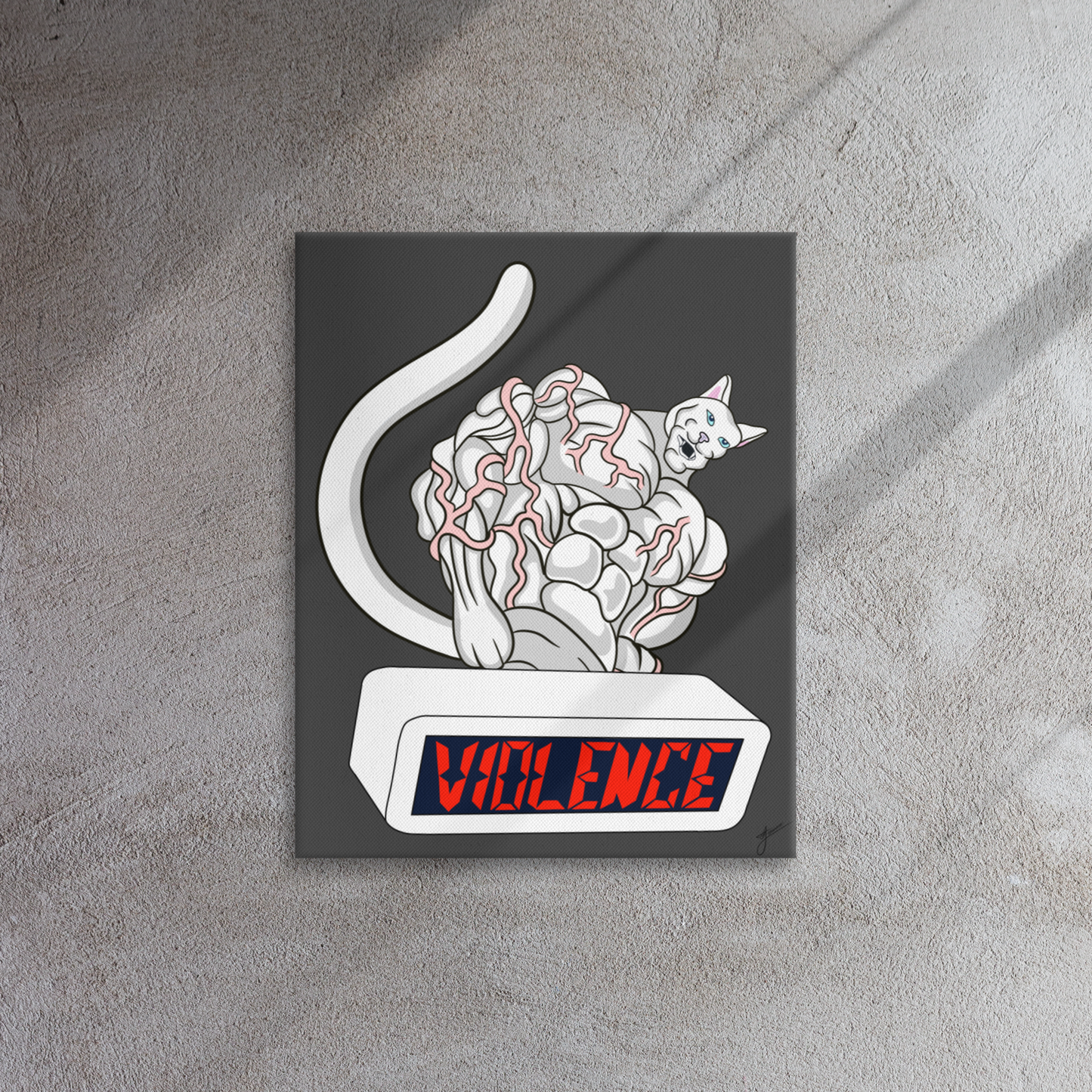 3am Cat Violence (White)