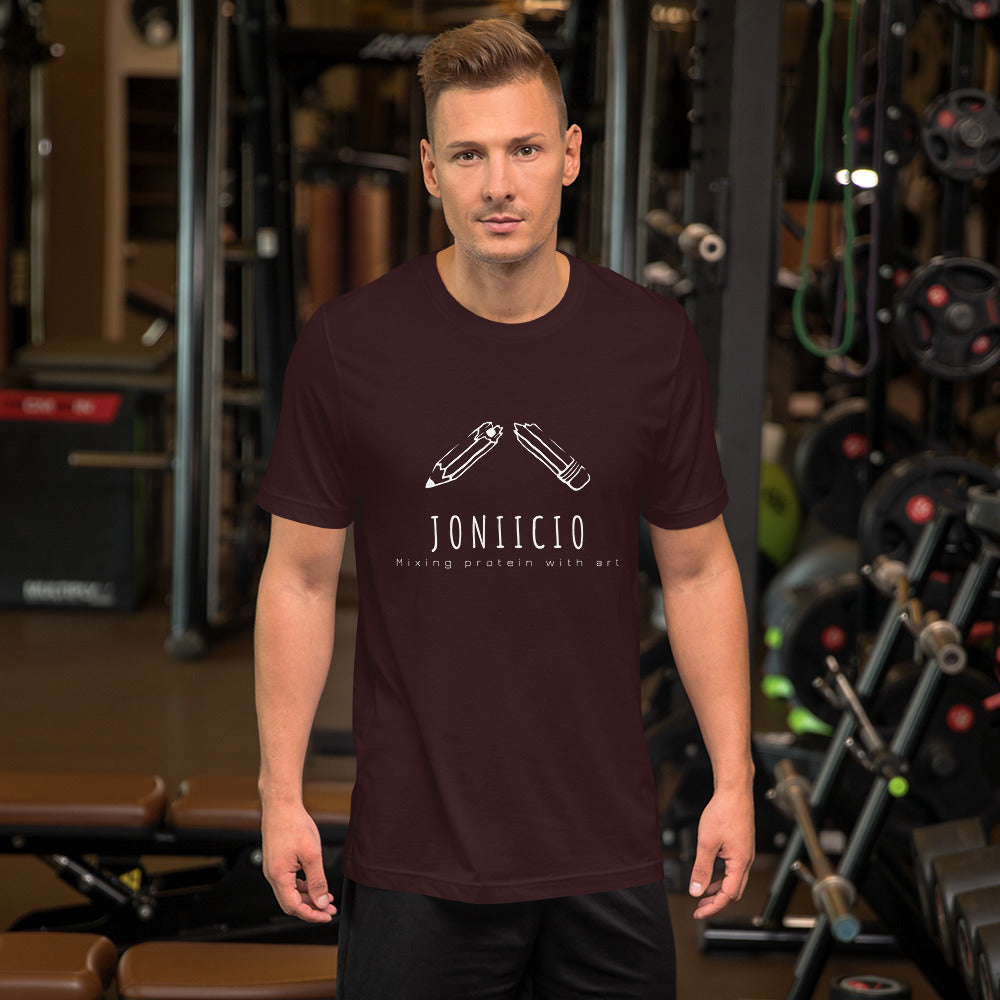Mixing Protein With Art (Unisex t-shirt)