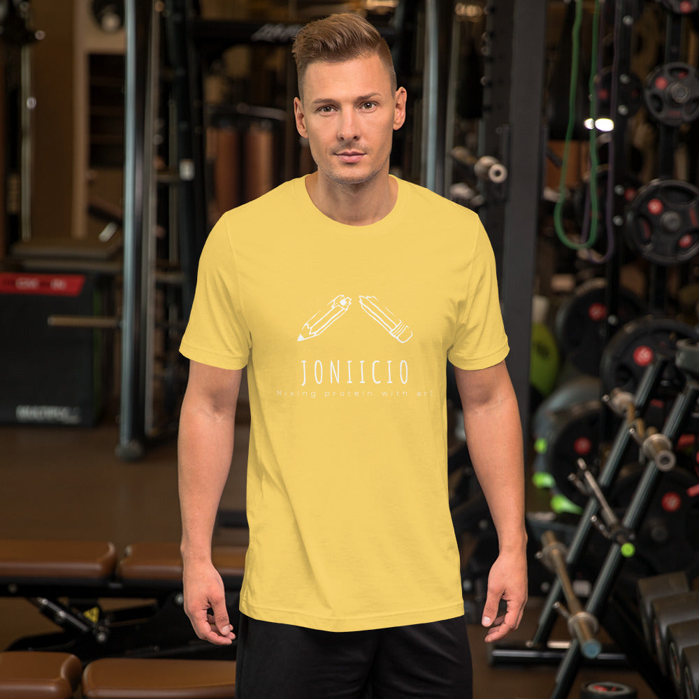 Mixing Protein With Art (Unisex t-shirt)
