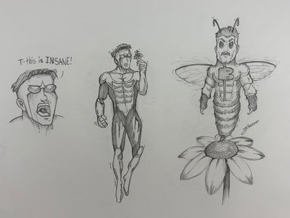 Omni Bee Scene (6in x 8in print)