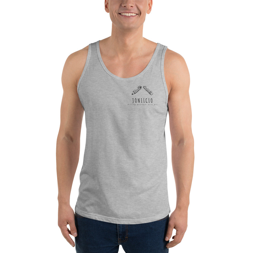 Mixing Protein With Art Tank Top