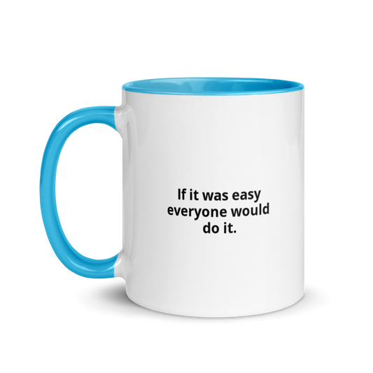 if it was easy…